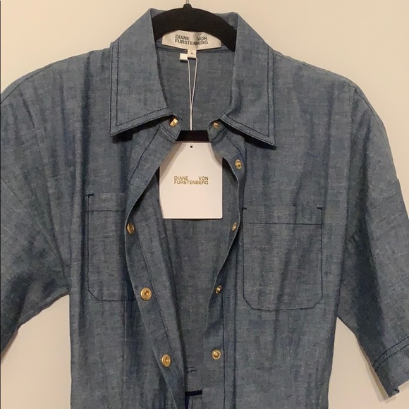 Diane Von Furstenberg linen jumpsuit - Picture 13 of 16